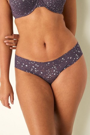 Mauve Purple Victoria's Secret No-Show No Show Soft Lace Cheekster Knickers | 0649KCZGJ