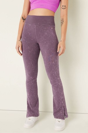 Mauve Quartz Purple Victoria's Secret Foldover Flare Legging | 6982CPKAU