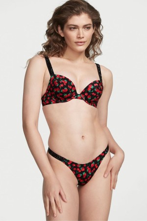 Mixed Berry Victoria's Secret Shine Strap Push Up Bikini Top | 0892SBLYF