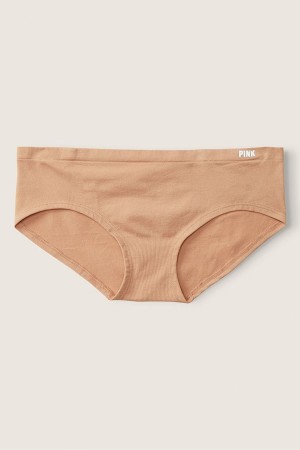 Mocha Latte Nude Victoria's Secret Seamless Hipster Knickers | 0948JYCKE