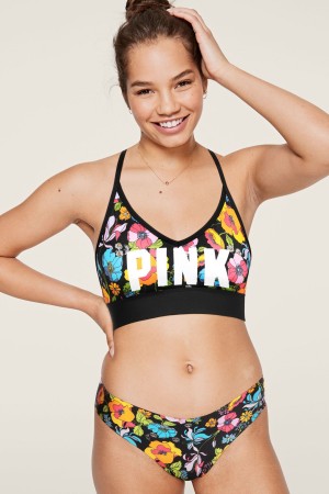 Neon Bubble Empower Each Other Victoria's Secret Lightly Lined Low Impact Sports Bra | 4805EBNUZ