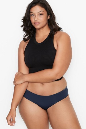 Noir Navy Blue Victoria's Secret Sexy Illusions by Victorias Secret No Show Cheeky Joggery | 5964BNCKE