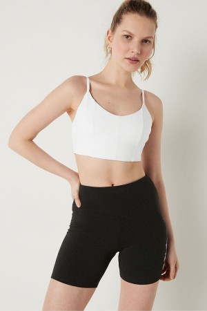 Optic White Victoria's Secret Lightly Lined Scoop Sports Bra | 9051LTOGY