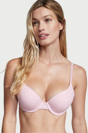 Petal Pink Victoria's Secret The T-Shirt Logo Strap Bra | 2539ITOWG