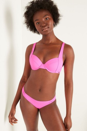 Pink Victoria's Secret Push Up Bikini Top | 2098KBZNU