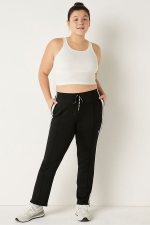 Pure Black Victoria's Secret Full Length Jogger | 2431TUGNS