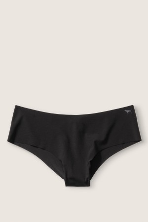 Pure Black Victoria's Secret No-Show No Show Cheeky Knickers | 9403NOZUX