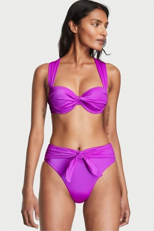 Purple Punch Victoria's Secret Twist Cheeky Bikini Bottom | 5189YZMSP