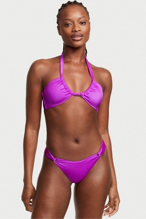 Purple Punch Victoria's Secret Twist Multiway Halterneck Bikini Top | 1946ICNXF