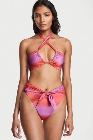 Purple Punch Victoria's Secret Twist Multiway Halterneck Bikini Top | 6915WRVFU