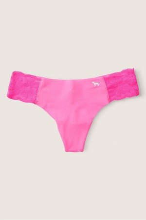 Radiant Rose Pink Victoria's Secret No-Show No Show Thong Knickers | 4381XWCTH