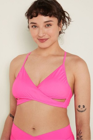 Radiant Rose Pink Victoria's Secret Wrap Bikini Top | 0457CKMTQ