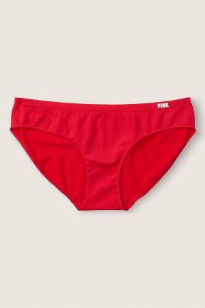 Red Pepper Red Victoria's Secret Seamless Bikini Knickers | 1037EAJYD