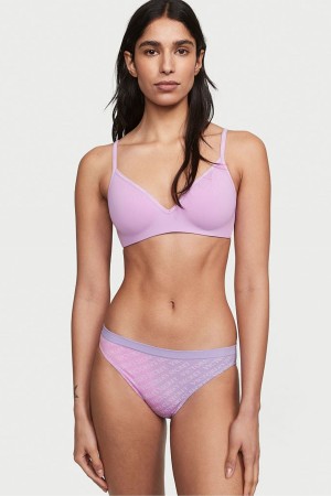 Secret Crush Purple Ombre Victoria's Secret Seamless Bikini Knickers | 4135GOQXW