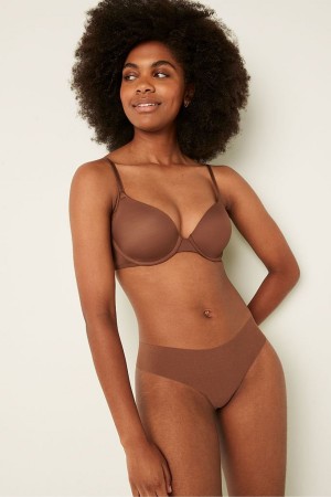 Soft Cappuccino Nude Victoria's Secret Wear Everywhere Smooth Lightly Lined T-Shirt Bra | 7239RFQTV