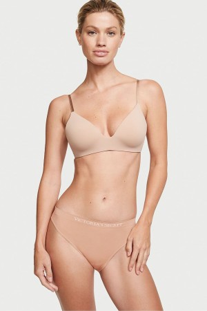 Sweet Praline Nude Victoria's Secret Smooth Bikini Knickers | 1452QCXEF