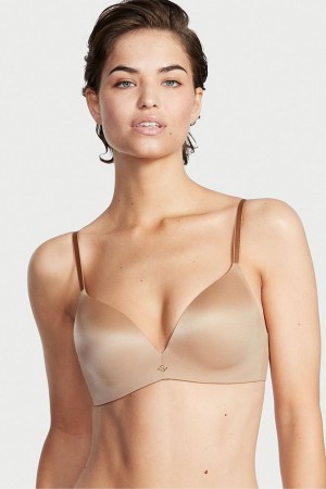 Sweet Praline Nude Victoria's Secret Very Sexy Smooth Non Wired Push Up Bra | 1960ZREOX