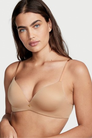 Sweet Praline Nude Victoria's Secret Very Sexy Add 2 Cups Non Wired Push Up Bra | 8253RTOFK