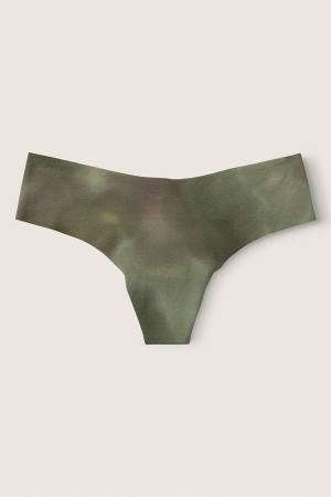 Tie Dye Grassland Green Victoria's Secret No-Show No Show Thong Knickers | 2197CVDAM