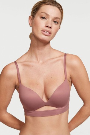 Toasted Sugar Nude Victoria's Secret Love Cloud Smooth Non Wired Push Up Bra | 4095LXFYP