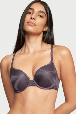 Tornado Grey Victoria's Secret The T-Shirt Logo Strap Bra | 2670CNEUD