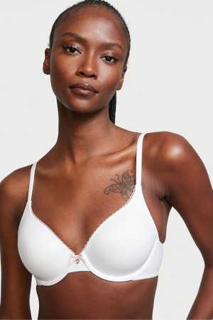 White Victoria's Secret Body by Victoria Smooth Full Cup Push Up Bra | 5613WNUIF