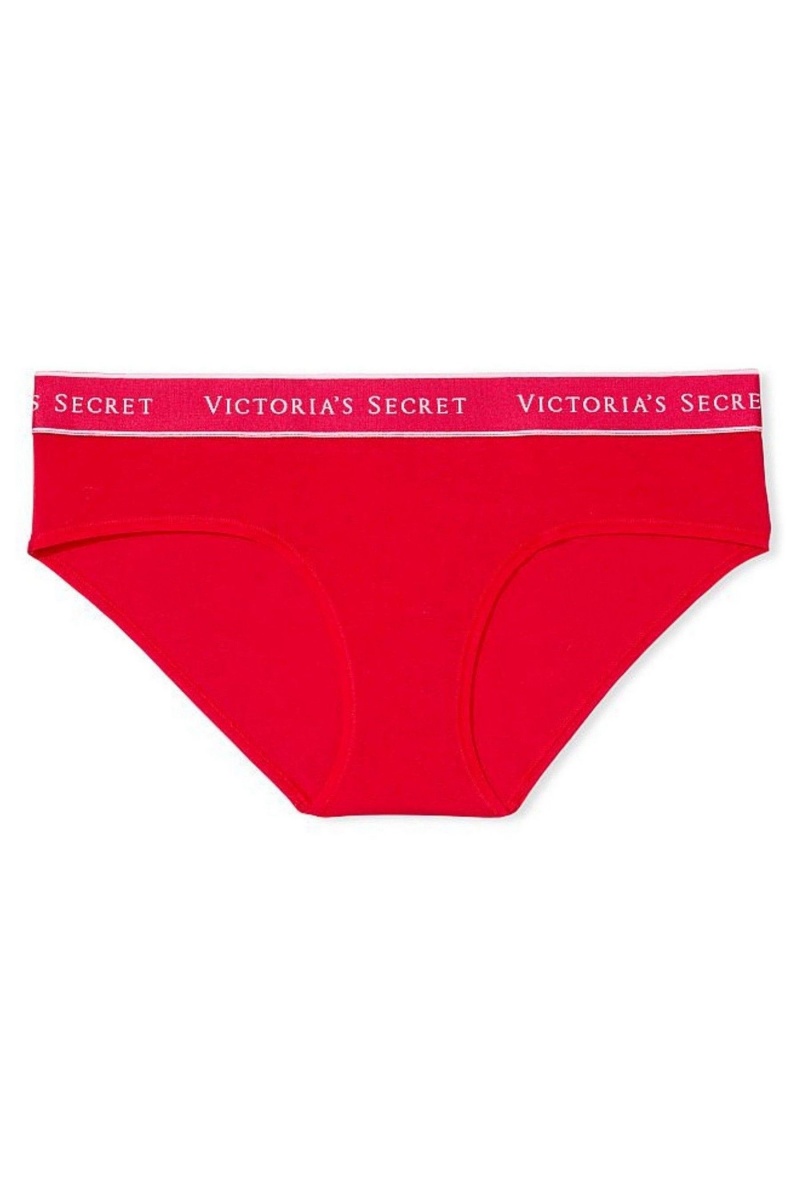 Academy Blue Victoria's Secret Stretch Cotton Stretch Cotton Logo Waist Hipster Knickers | 4952BJMCR