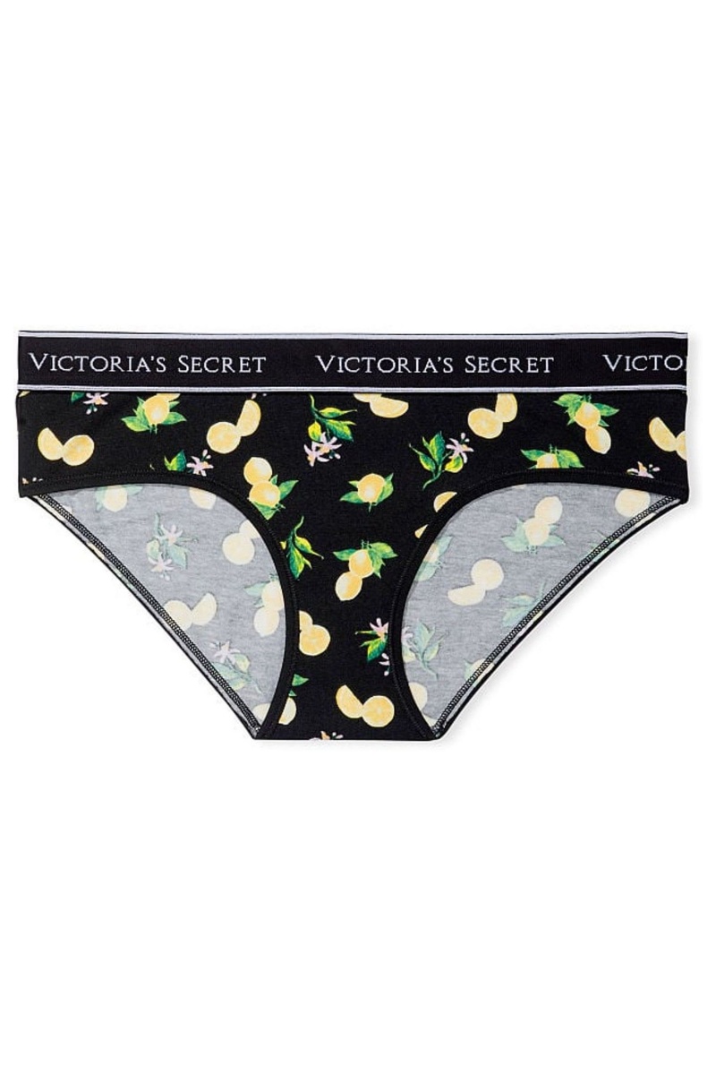 Academy Blue Victoria's Secret Stretch Cotton Stretch Cotton Logo Waist Hipster Knickers | 4128VNBCH