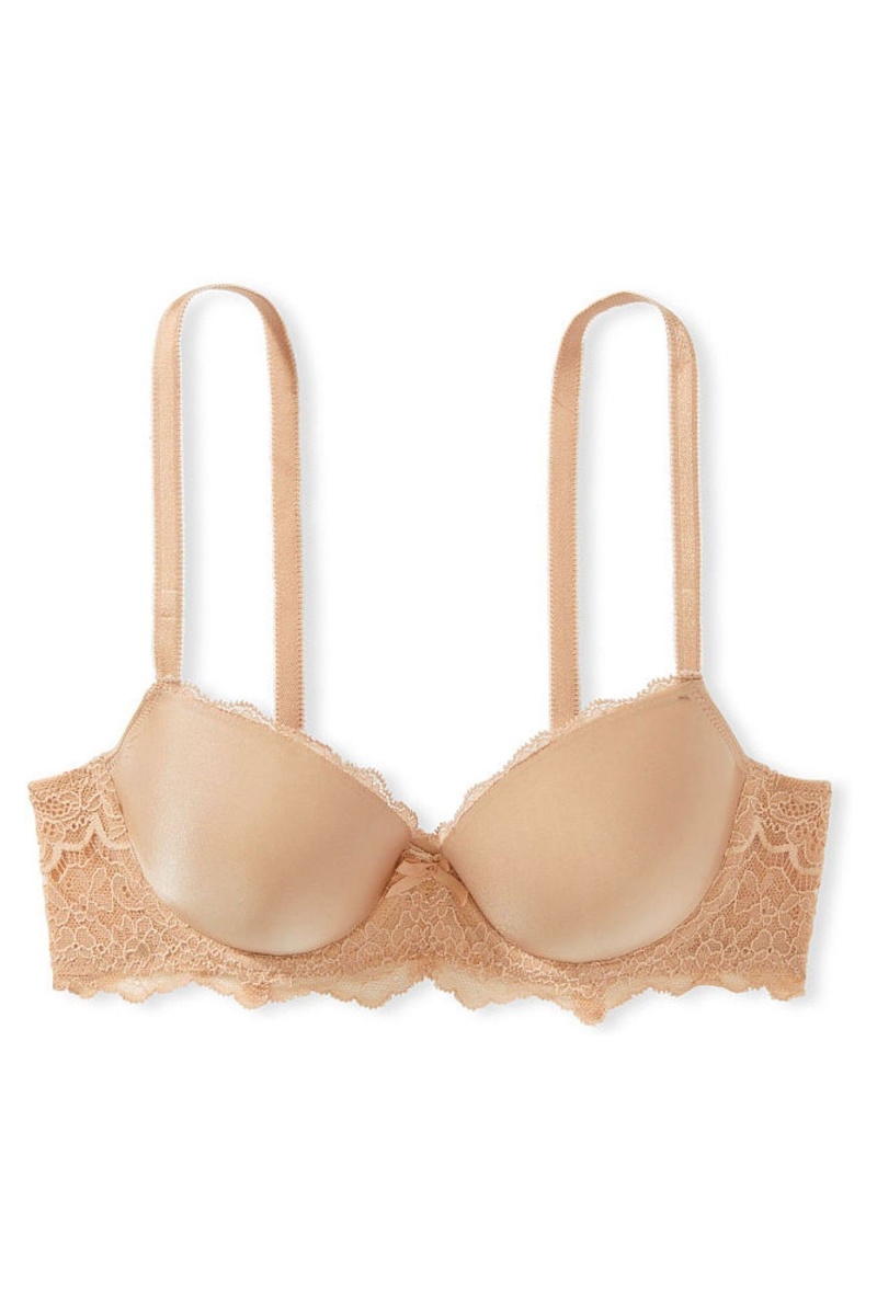 Almost Nude Victoria's Secret Dream Angels Smooth Lace Wing Lightly Lined Demi Bra | 1708AYFTE