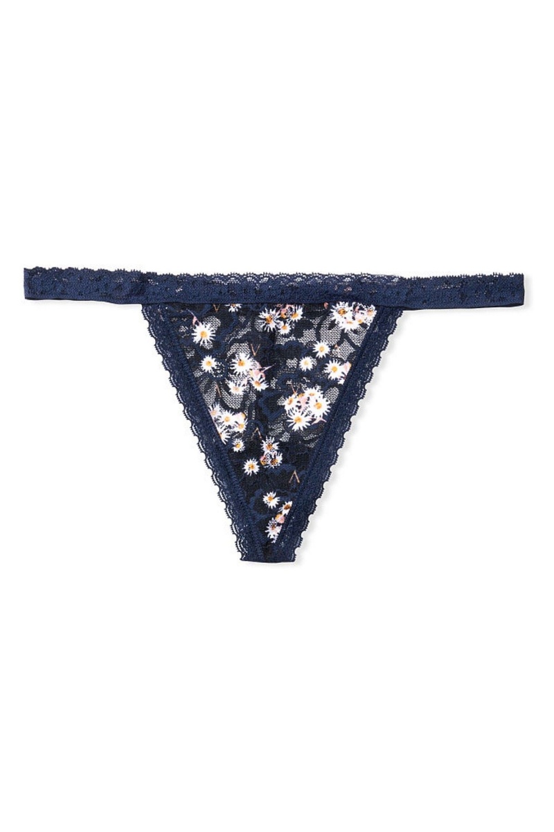 Almost Nude Victoria's Secret The Lacie Lace G String Knickers | 3954JIXUT