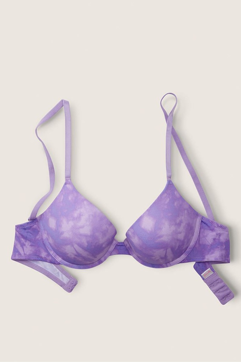 Amethyst Orchid Purple Halloween Victoria's Secret Smooth Push Up T-Shirt Bra | 4285DZCFR