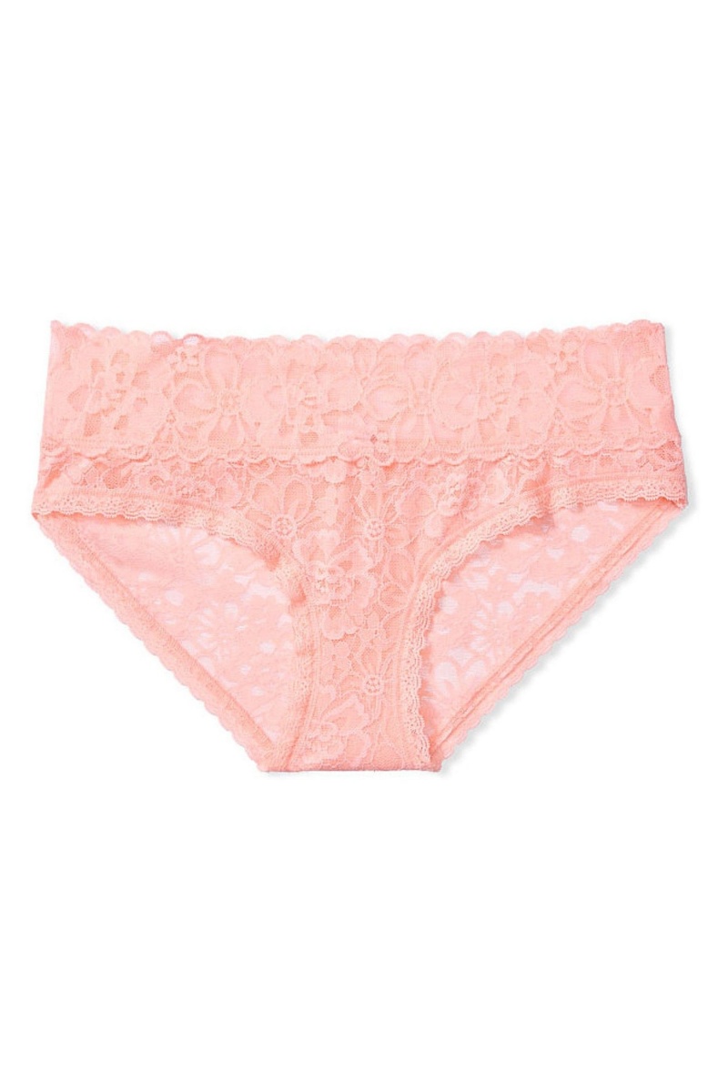 Apricot Frost Orange Victoria's Secret The Lacie Lace Hipster Knickers | 3260YRIWK