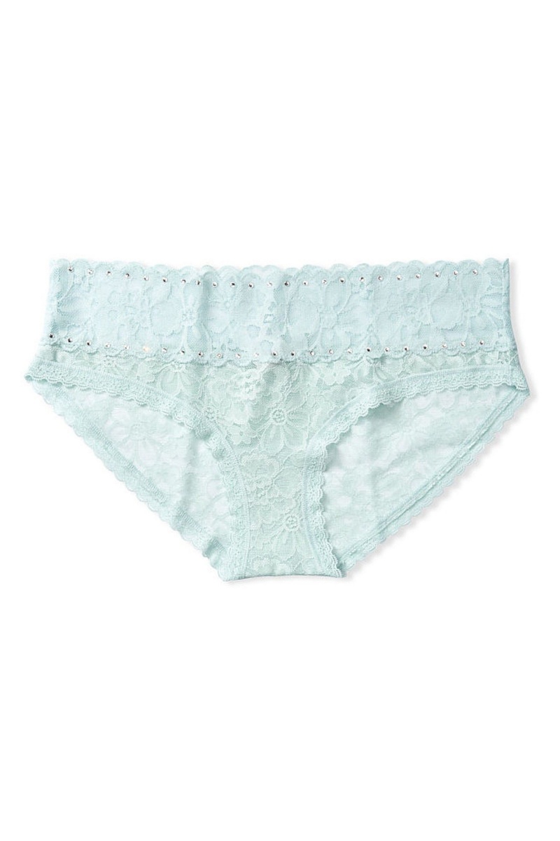 Apricot Frost Orange Victoria's Secret The Lacie Lace Hipster Knickers | 8493XKZIE