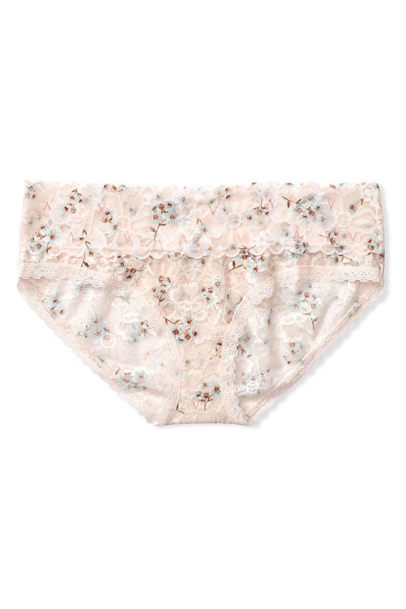 Apricot Frost Orange Victoria's Secret The Lacie Lace Hipster Knickers | 7492ELFTW