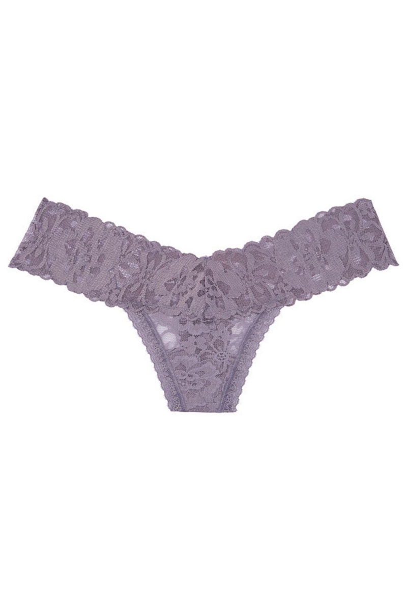 Aqua Crystal Blue Victoria's Secret The Lacie Lace Thong Knickers | 0471PTXDG