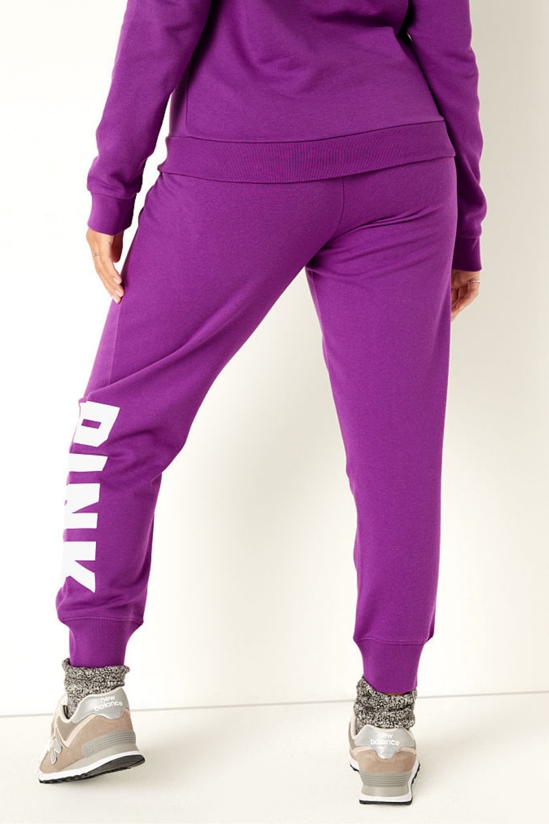 Atomic Pink Sans Logo Victoria's Secret Fleece Lounge Jogger | 0492FIYXL