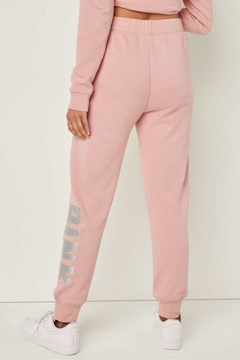 Atomic Pink Sans Logo Victoria's Secret Fleece Lounge Jogger | 4286QWVZH