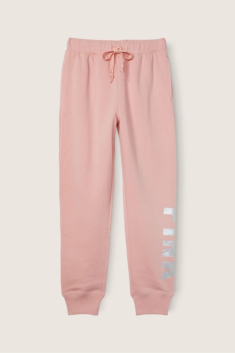 Atomic Pink Sans Logo Victoria's Secret Fleece Lounge Jogger | 4286QWVZH