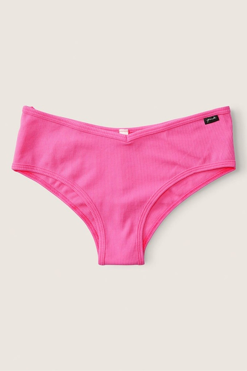 Atomic Pink Victoria\'s Secret Stretch Cotton Cotton Cheeky Knickers | 7586FHKCV