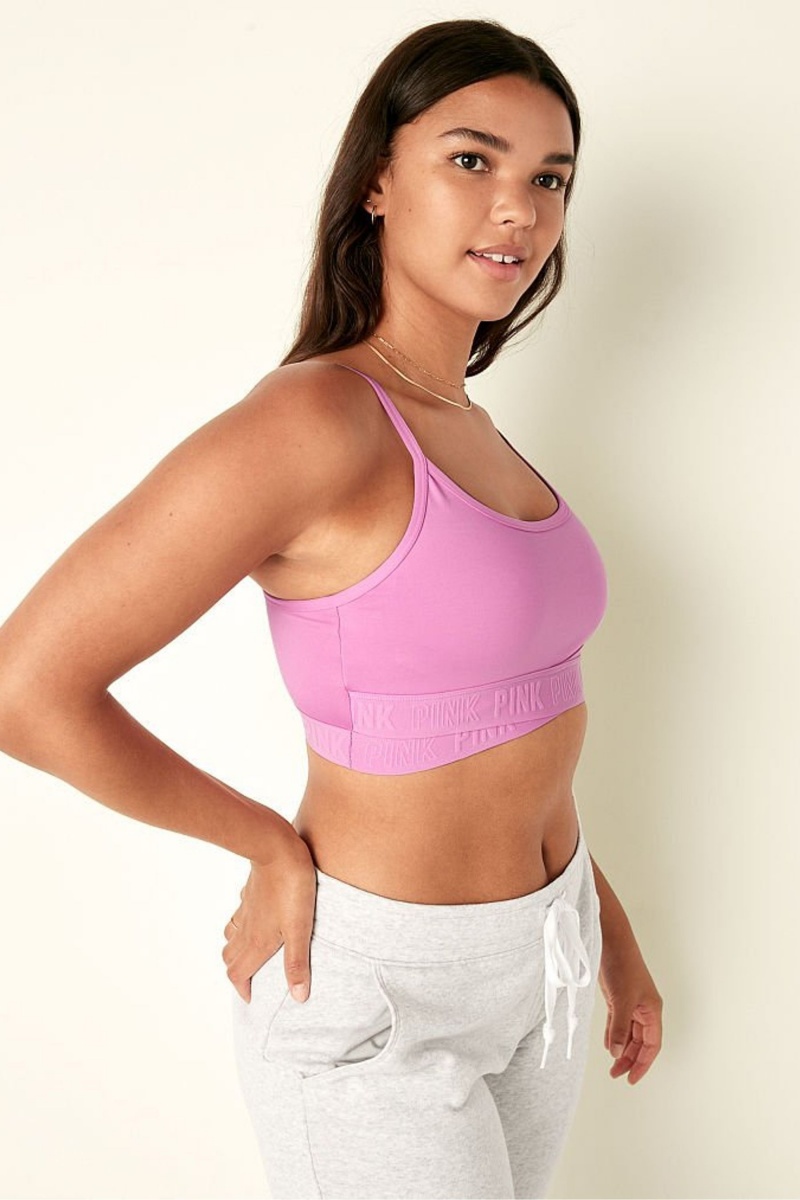 Beaming Blue Victoria's Secret Lightly Lined Low Impact Crossover Sports Bra | 0458GOZAT