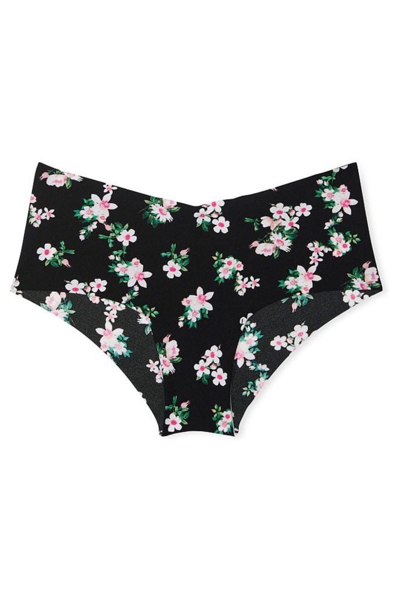 Black Ditsy Strawberry Victoria's Secret Sexy Illusions by Victorias Secret No Show Cheeky Knickers | 2198AHELI