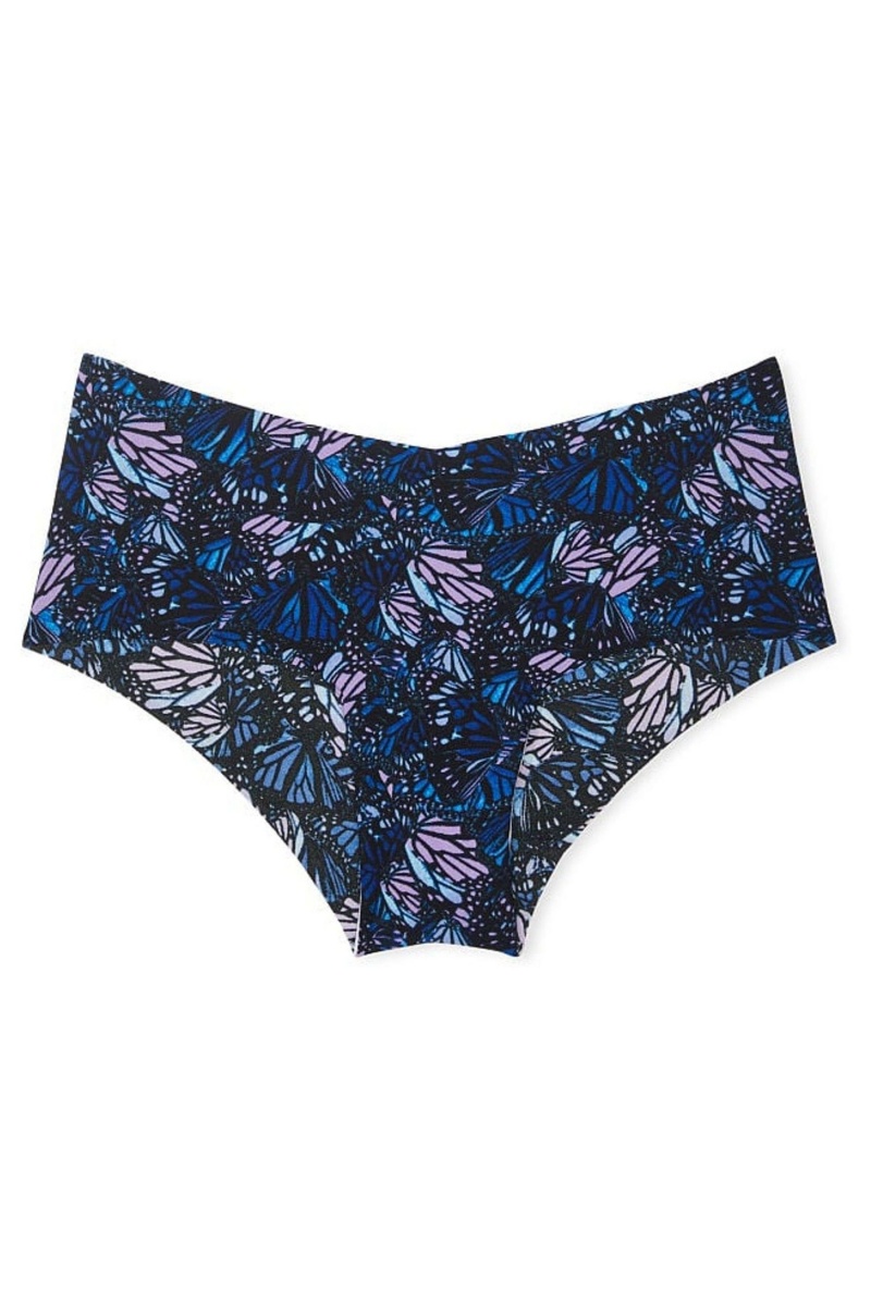 Black Ditsy Strawberry Victoria's Secret Sexy Illusions by Victorias Secret No Show Cheeky Knickers | 5891SXFDN