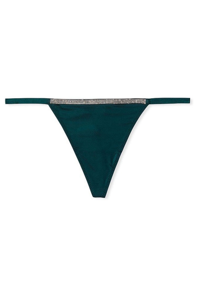 Black Ivy Green Victoria's Secret Very Sexy Smooth Shine Strap Knickers | 3480NKPFJ