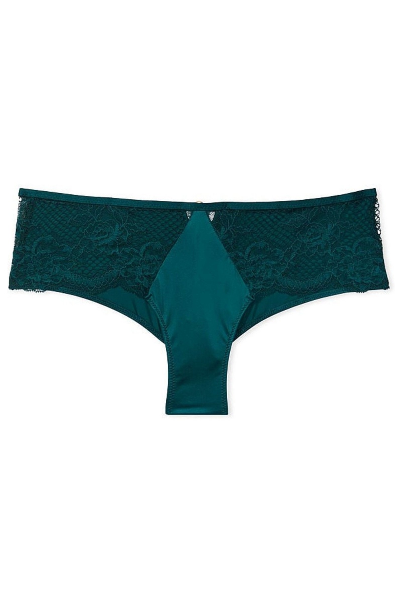 Black Ivy Green Victoria's Secret Very Sexy Lace Thong Knickers | 4806OPFUS