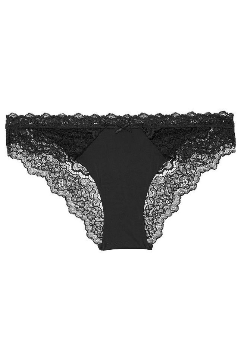 Black Lace Trim Victoria's Secret Dream Angels Knickers | 1834DSOYP