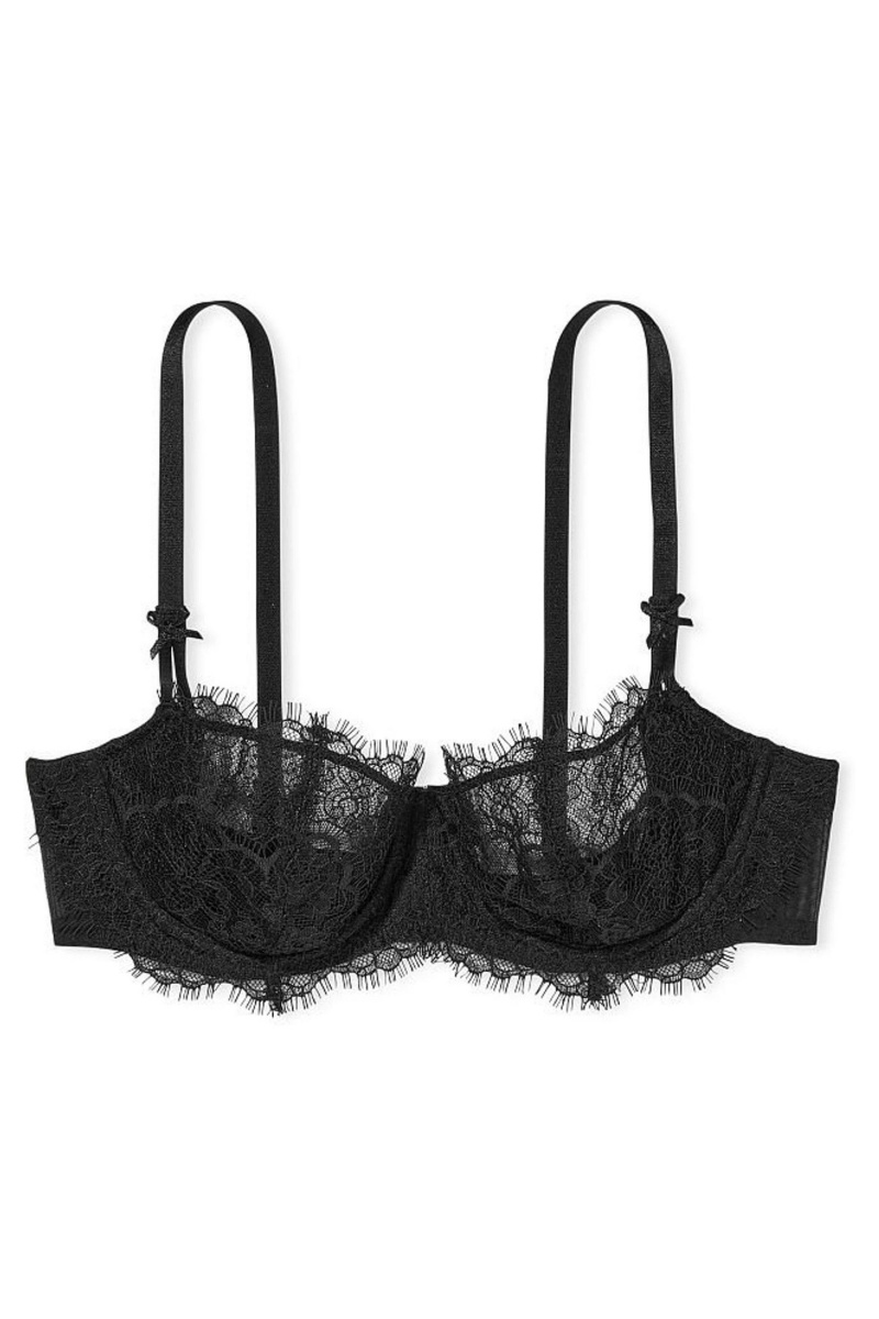 Black Lace Victoria's Secret Dream Angels Bra | 4328OCLWV