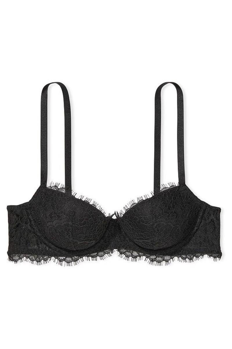 Black Lace Victoria's Secret Dream Angels Bra | 6907EQVMH