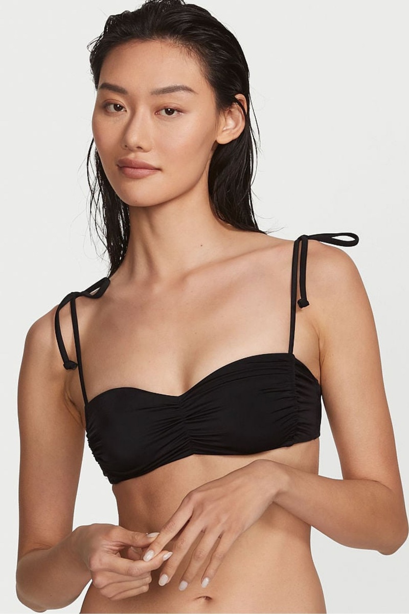 Black Shine Victoria's Secret Bikini Top | 1059VFKCD