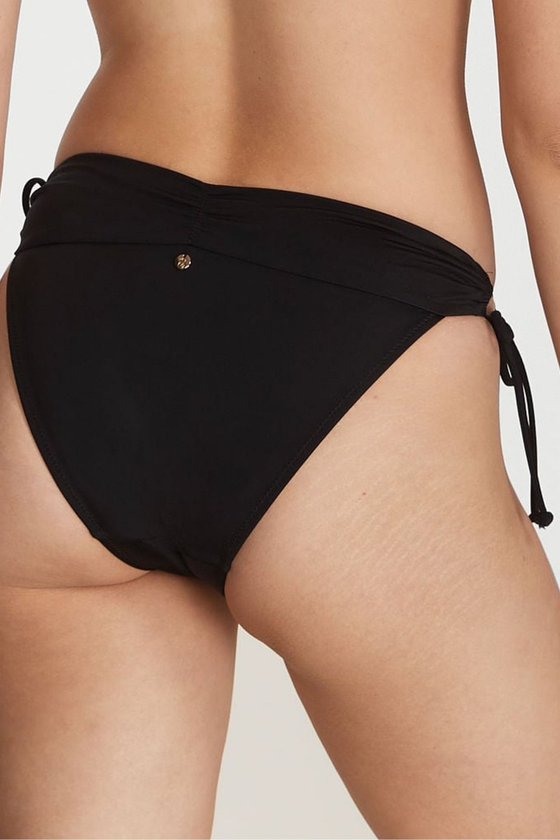 Black Shine Victoria's Secret Swim Bikini Bottom | 2190MRXTP