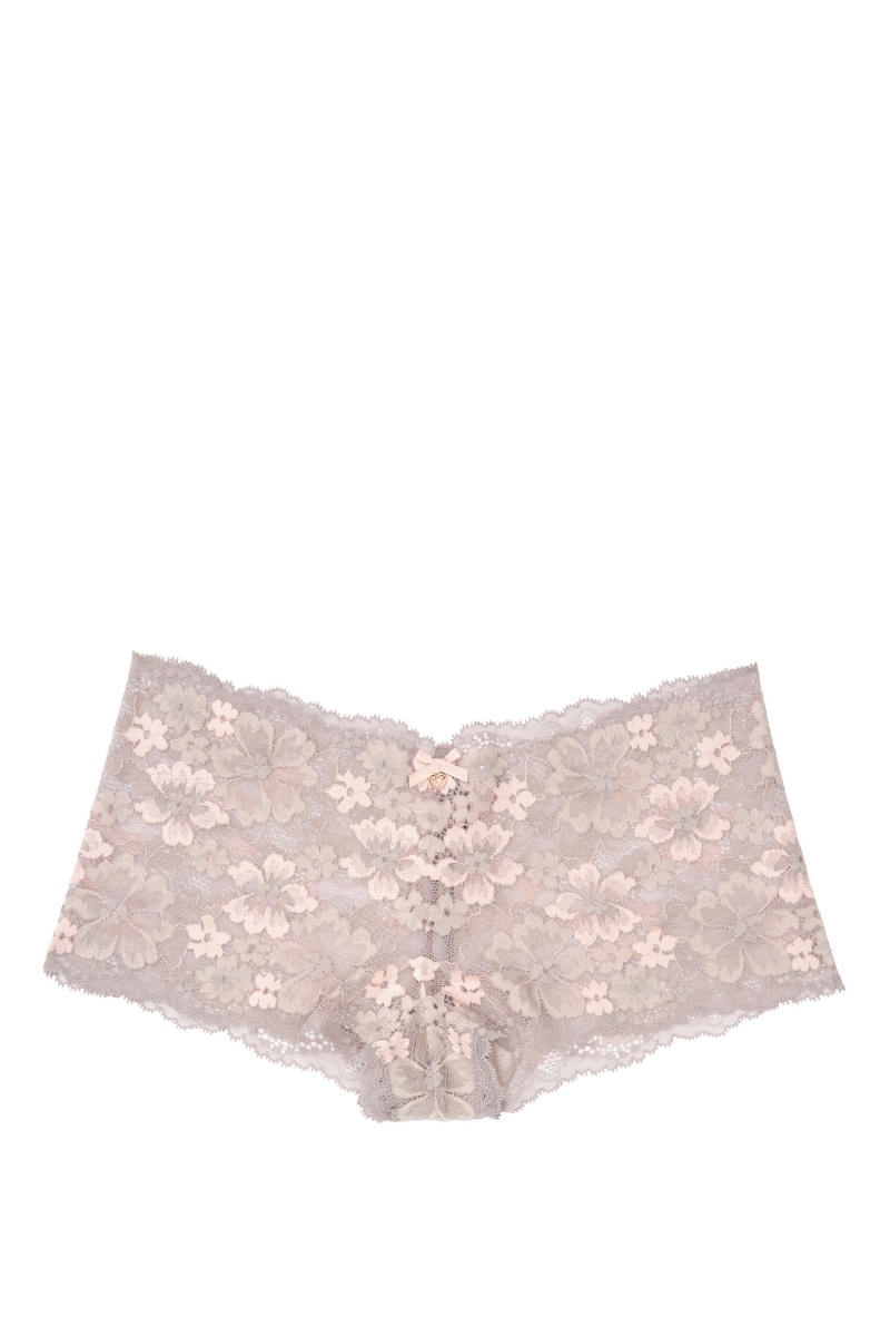 Black Victoria's Secret Body by Victoria Lace Short Knickers | 2519PVSTQ